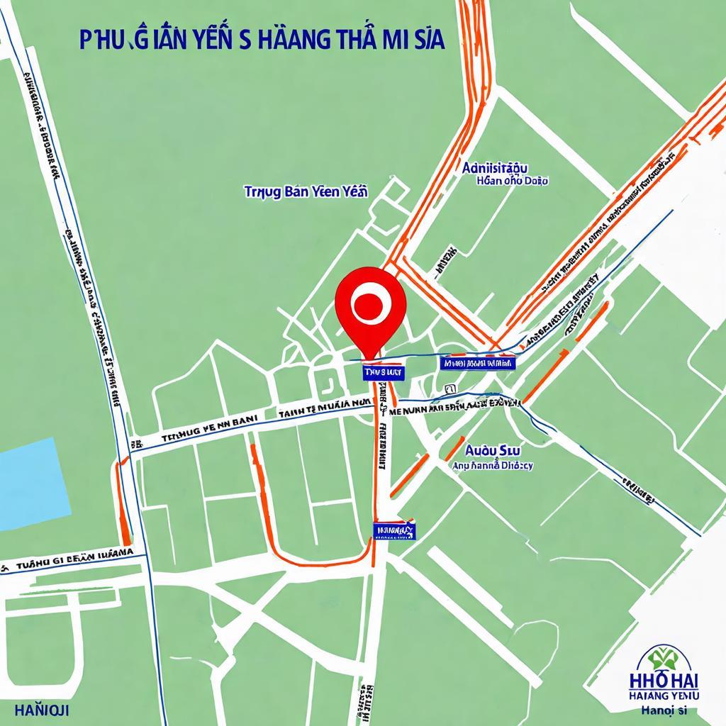 Bản đồ chỉ dẫn vị trí ước lượng của Trường Ban Yên Sở trong phạm vi phường Yên Sở, Hoàng Mai, Hà Nội