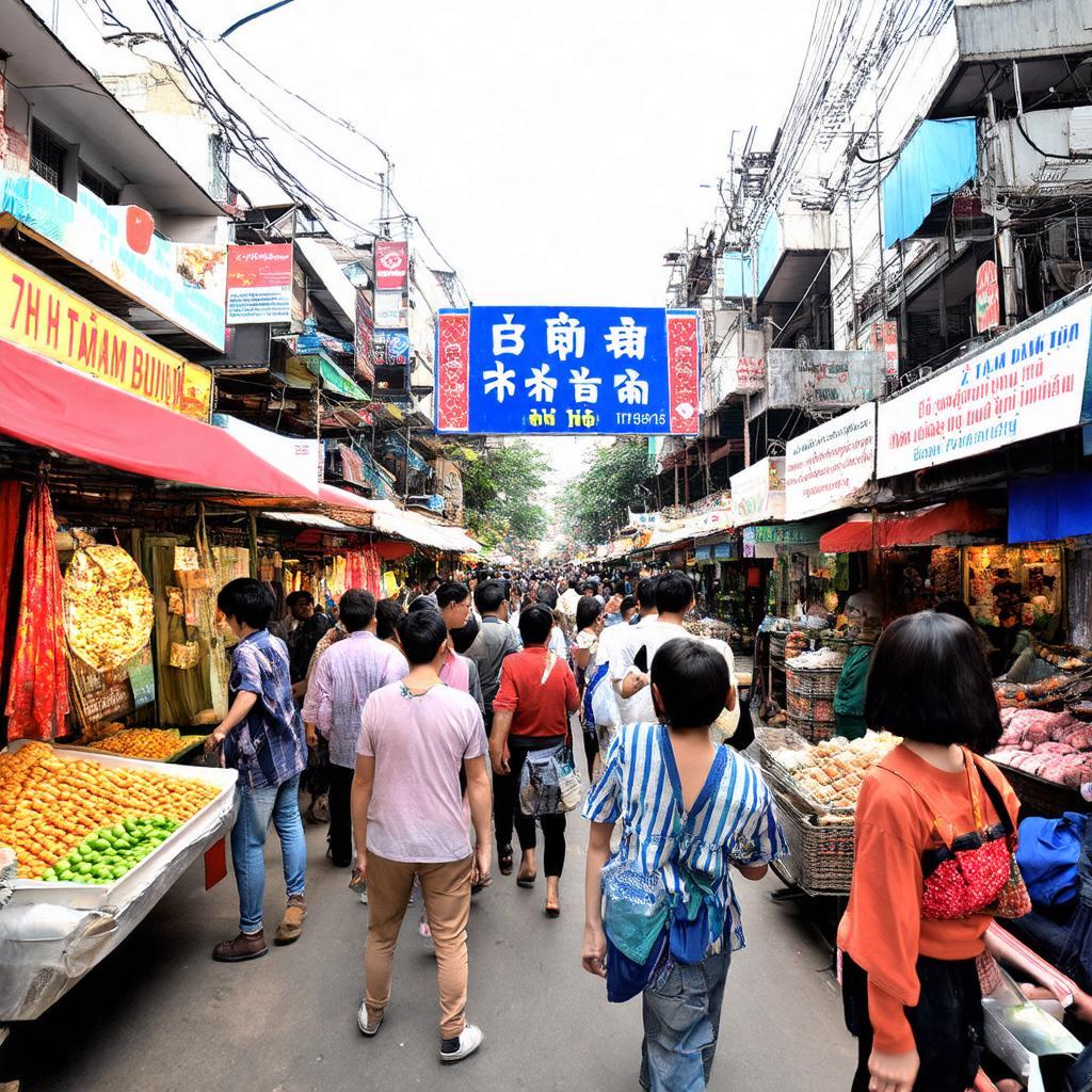 Khung cảnh tấp nập, đông đúc của Chợ Tam Bình tại 7B Gò Dưa vào giờ cao điểm