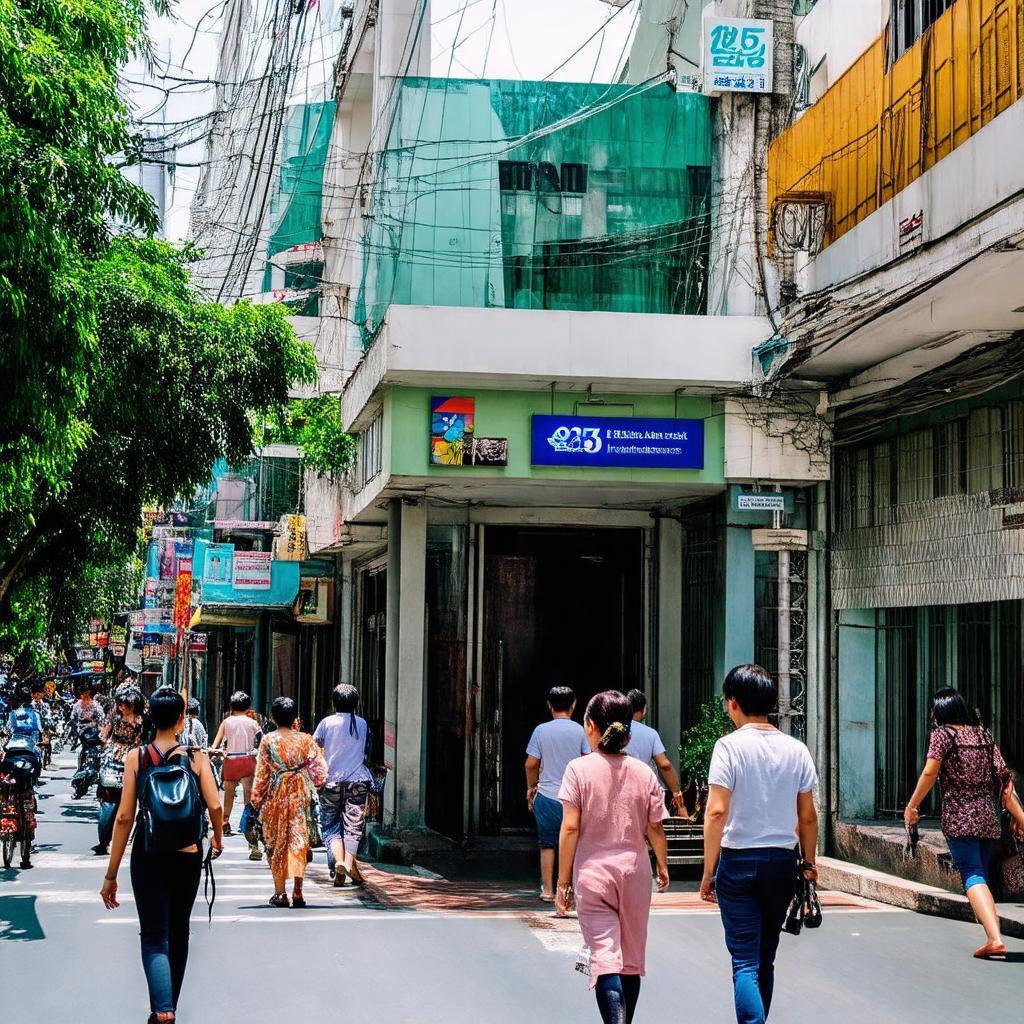 Quầy thu đổi ngoại tệ Eximbank trên đường Đồng Khởi sầm uất Quận 1
