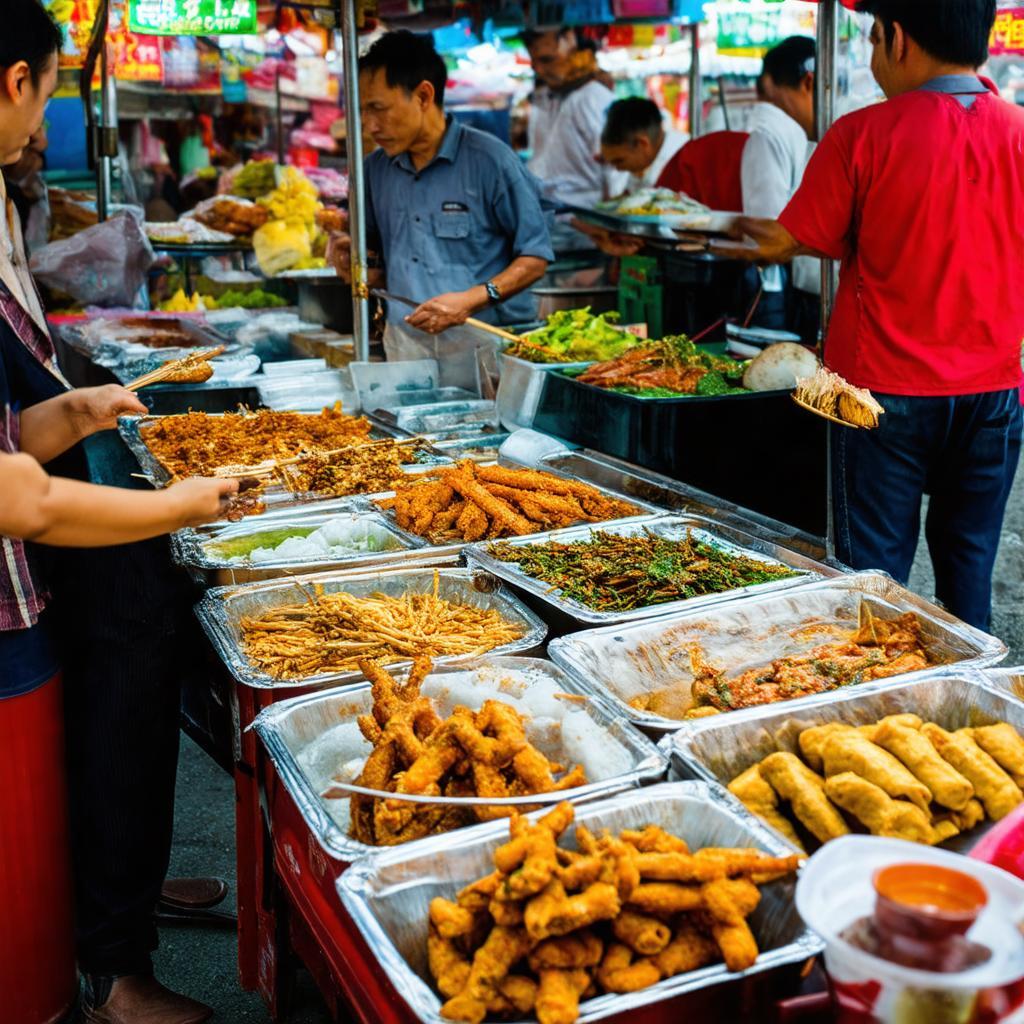Cac mon an duong pho hap dan tai khu am thuc cho Chanh My Thu Dau Mot Binh Duong