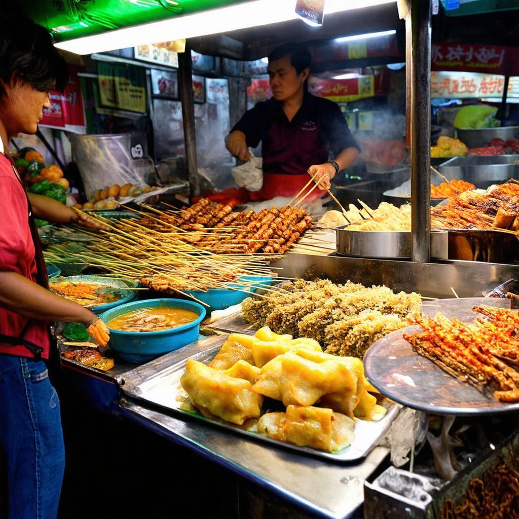 Cac mon ngon duong pho day mau sac tai cho dong xoai binh phuoc