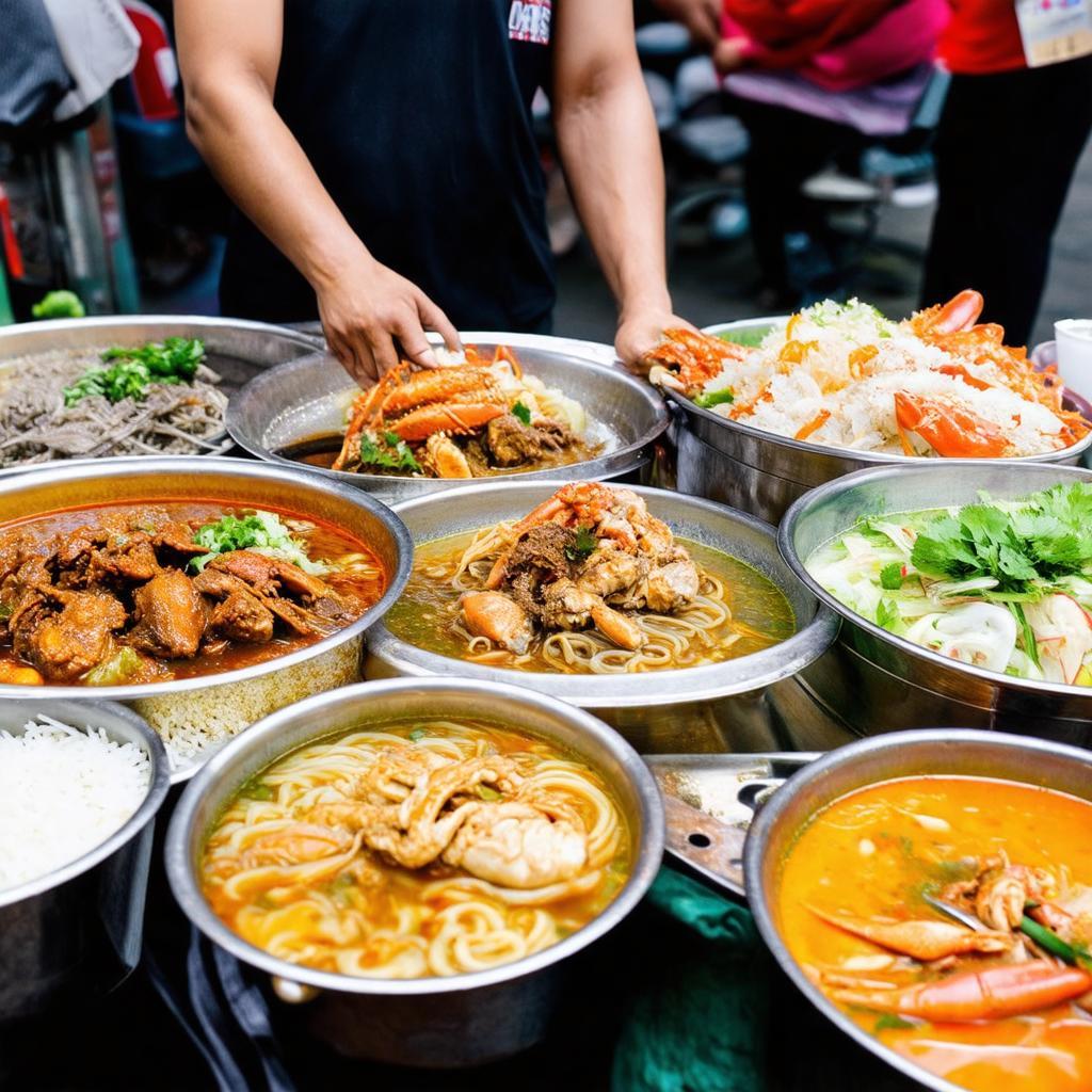 Các món ăn đường phố hấp dẫn tại Hẻm 96 Phan Đăng Lưu.