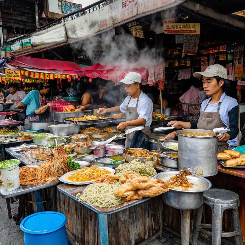 Các món ăn đường phố hấp dẫn xung quanh khu vực Chợ Bình Thới, Quận 11.