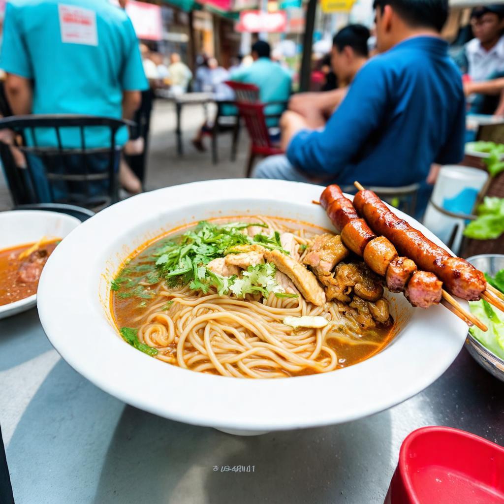 Món ăn đường phố hấp dẫn trên Đường Trần Nguyên Hãn, Nha Trang: Bún cá, bánh canh, nem nướng