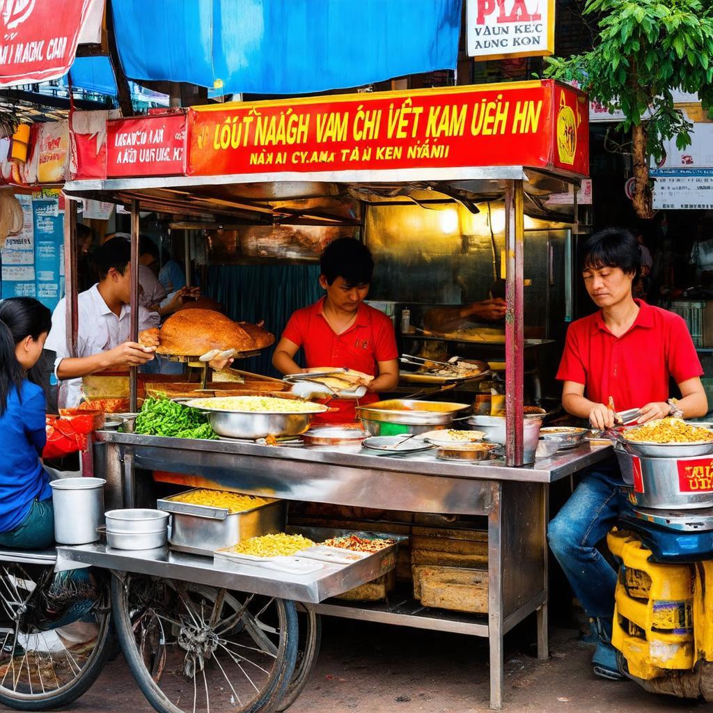 Quán ăn vỉa hè và ẩm thực đặc trưng gần cư xá