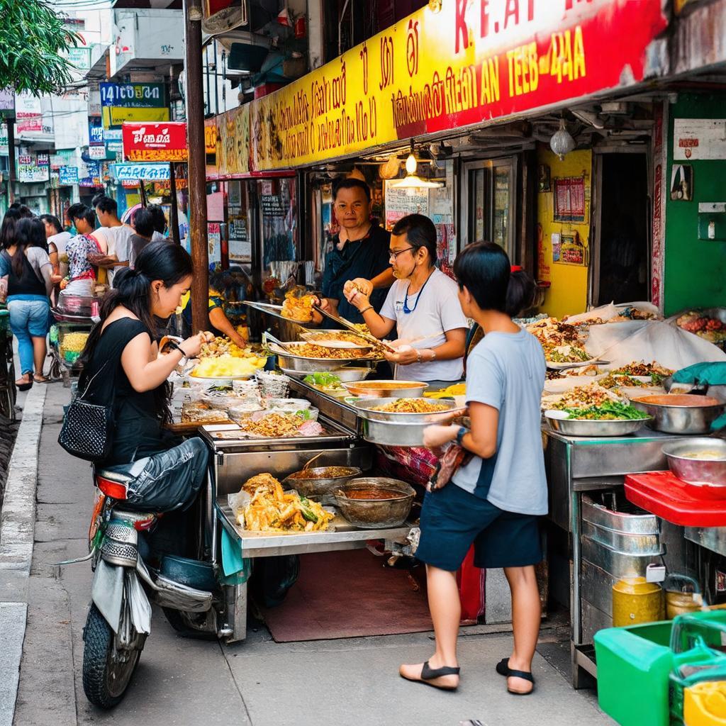 Quán ăn vỉa hè và ẩm thực đường phố nhộn nhịp gần 40A Xô Viết Nghệ Tĩnh, Bình Thạnh.