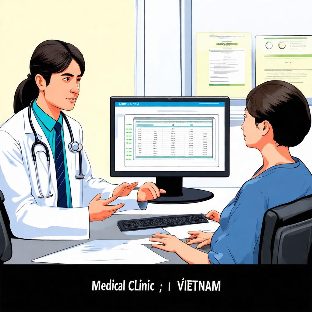 Bác sĩ chuyên môn đang tư vấn tận tình cho bệnh nhân tại Phòng khám đa khoa Hoàn Mỹ Nguyễn Văn Đậu.