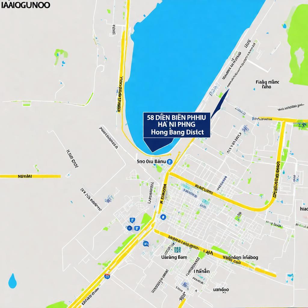 Bản đồ minh họa vị trí 58 Điện Biên Phủ tại Quận Hồng Bàng, Hải Phòng giúp bạn dễ dàng tìm đường đi