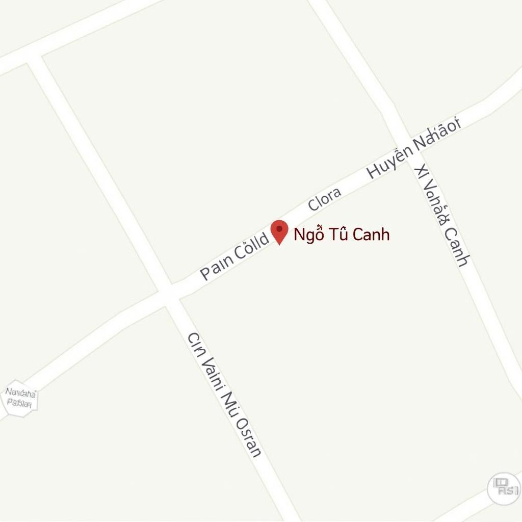 Bản đồ chỉ đường chi tiết đến Ngã Tư Canh Xã Vân Canh Hoài Đức