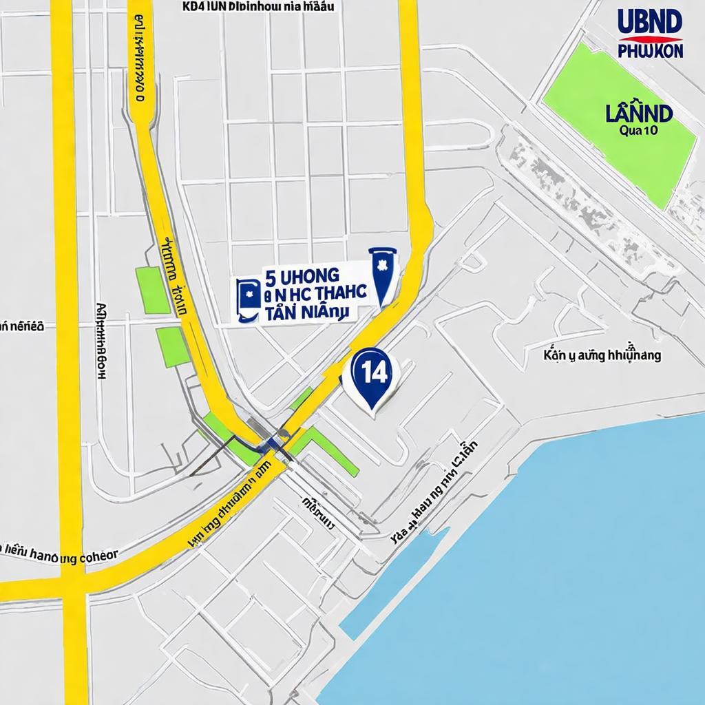 Bản đồ minh họa đường đi đến UBND Phường 14 Quận 10