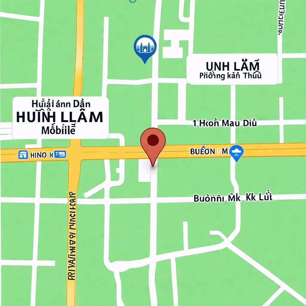 Bản đồ và chỉ đường đến Huỳnh Lâm Mobile 1 Hoàng Diệu