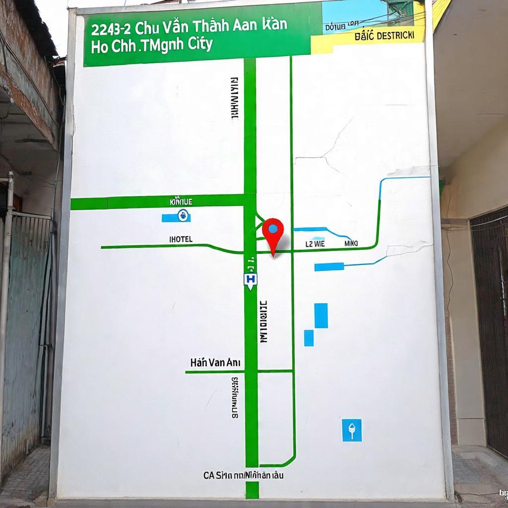 Bản đồ khu vực xung quanh Tân Hoàng Mai Hotel 243/2 Chu Văn An