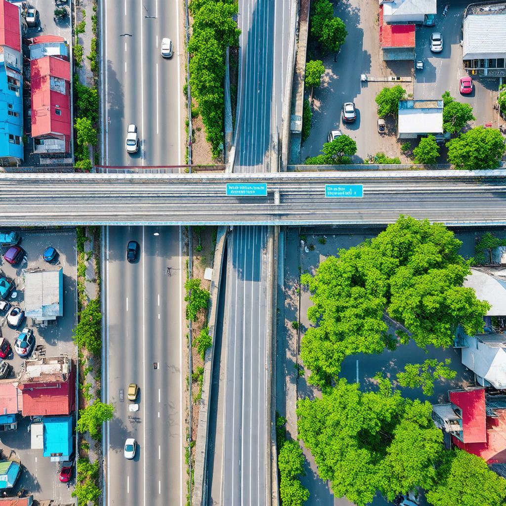 Bản đồ khu vực Ngã tư Trôi Đan Phượng Hà Nội, chỉ rõ các tuyến đường chính và vị trí địa lý