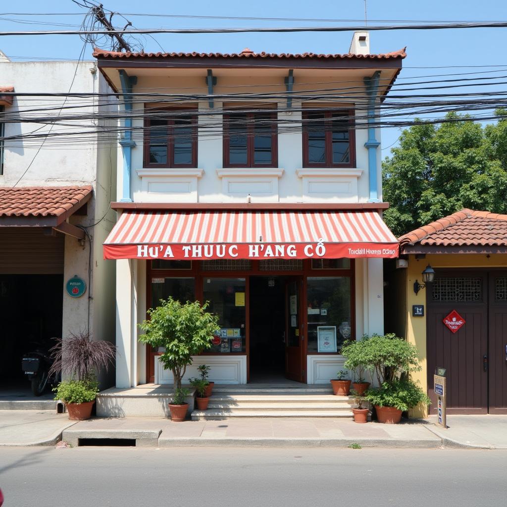 Bản đồ và hình ảnh bên ngoài Nhà thuốc Hưng Đức Tiểu khu 10 Quảng Bình