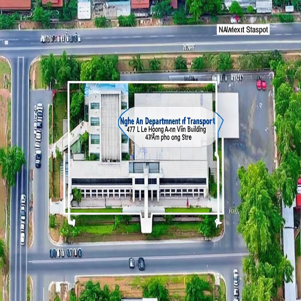 Bản đồ chỉ đường đến Sở Giao thông Vận tải Nghệ An tại 47 Lê Hồng Phong, TP. Vinh.