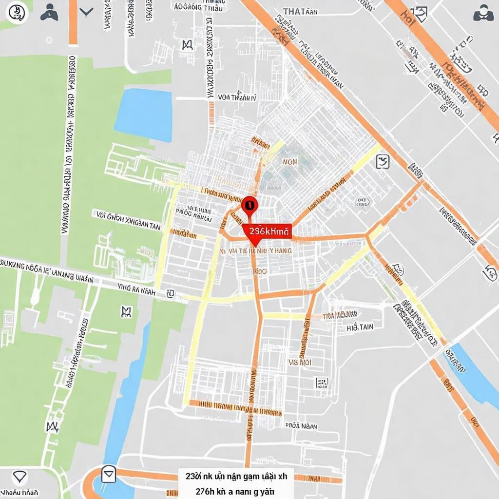 Bản đồ chỉ dẫn vị trí 236 Khương Đình, Hạ Đình, Thanh Xuân, Hà Nội và các tuyến đường lân cận.