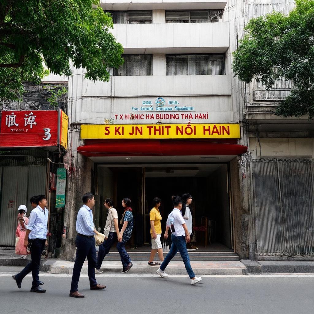 Người dân ghé thăm địa điểm Xổ số Kiến thiết Thủ đô 53E Hàng Bài, khu vực trung tâm Hoàn Kiếm