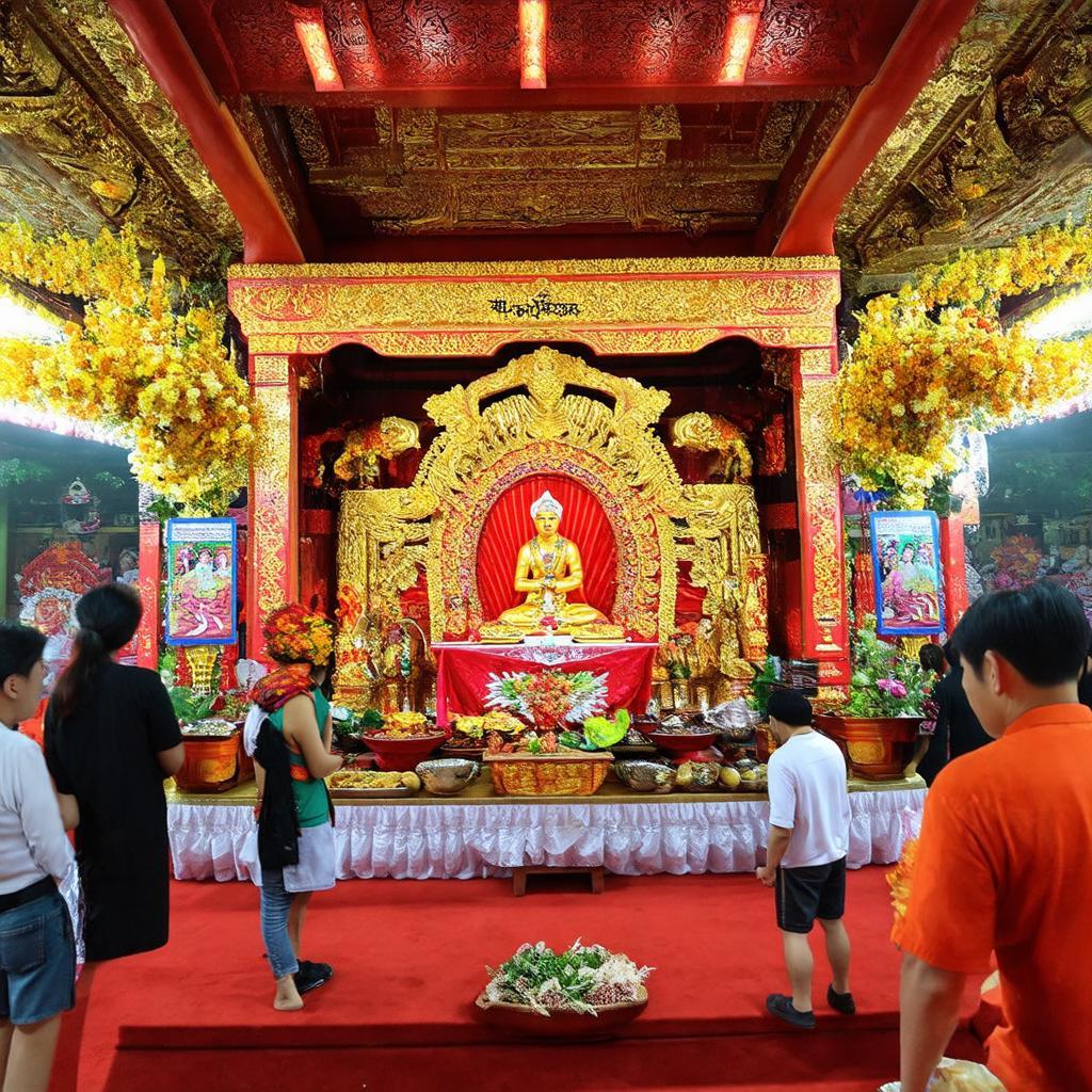 Hinh anh ben trong Chùa Bà Châu Đốc 3 noi tho Ba Chua Xu