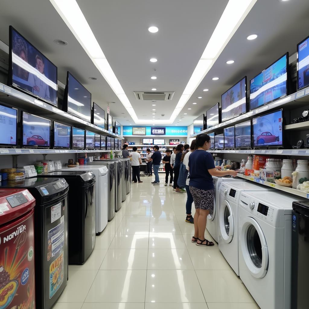 Bên trong Điện Máy Phú Thứ với đa dạng sản phẩm điện máy và gia dụng