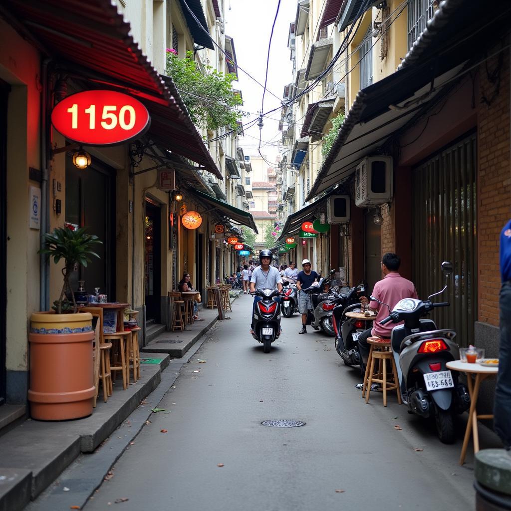 Cuộc sống bên trong ngõ 1150 Đường Láng, hàng quán và dân cư