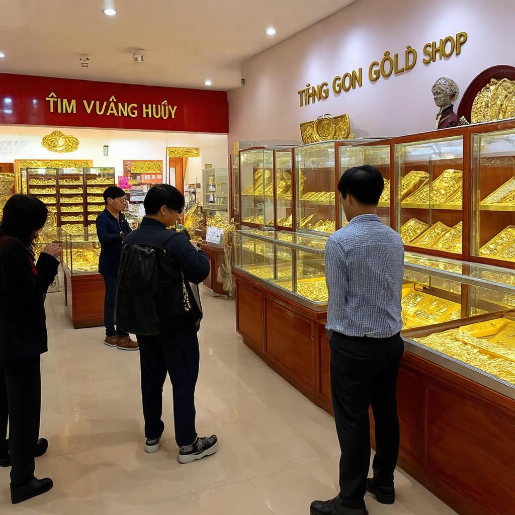 Không gian bên trong Tiệm vàng Kim Huy 574 88 Sinco