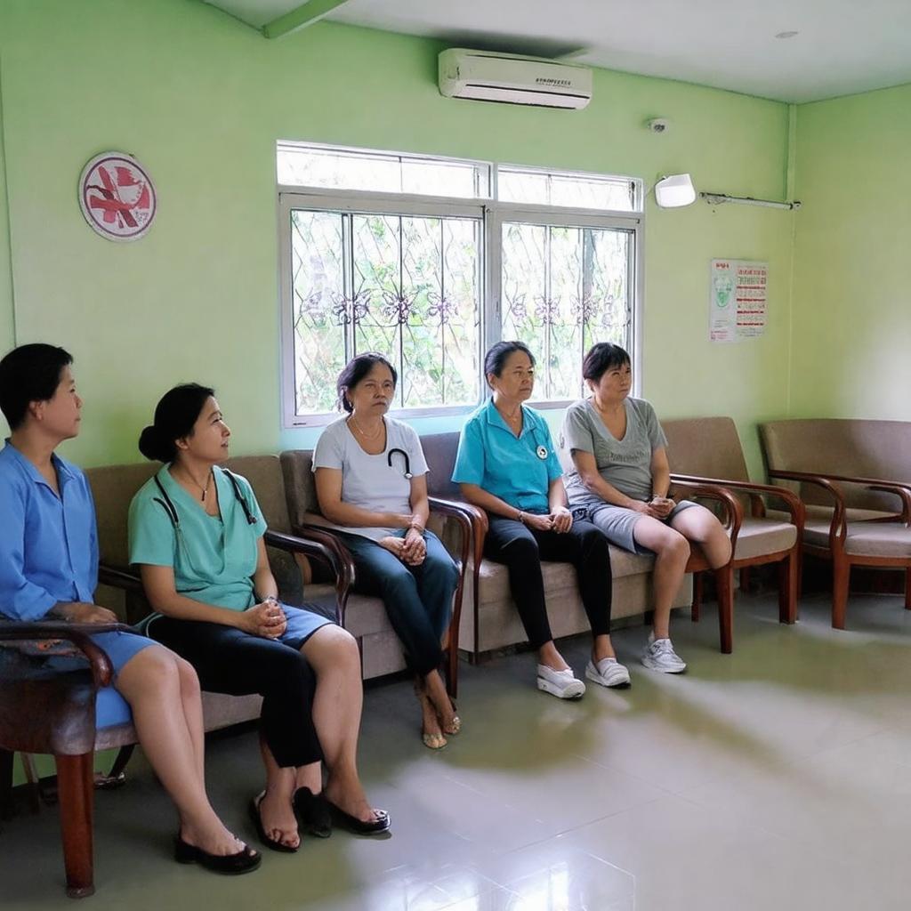 Hinh anh benh nhan cho kham tai Phong Kham BS Van Quang Ngai