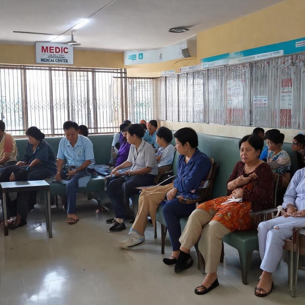 Benh nhan cho kham tai Trung tam Medic Hoa Hao