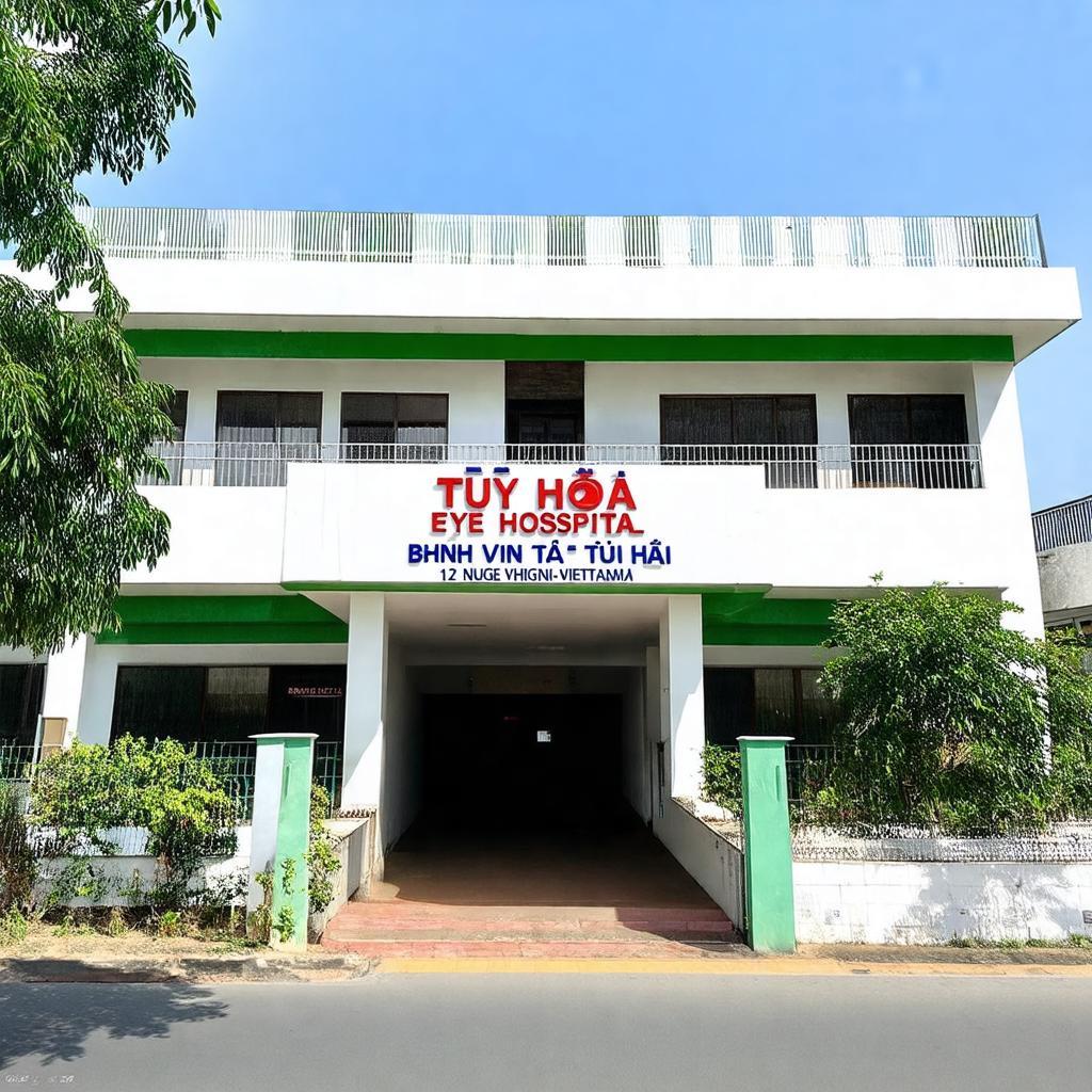 Hình ảnh bên ngoài Bệnh viện Mắt Tuy Hòa, địa chỉ 124 Nguyễn Thái Học, Phú Yên