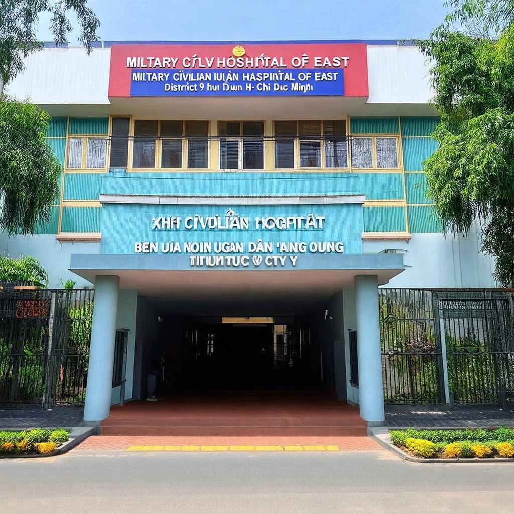 Hinh anh ben ngoai Benh vien Quan dan y mien Dong tai TP Thu Duc, dia diem kham benh uy tin