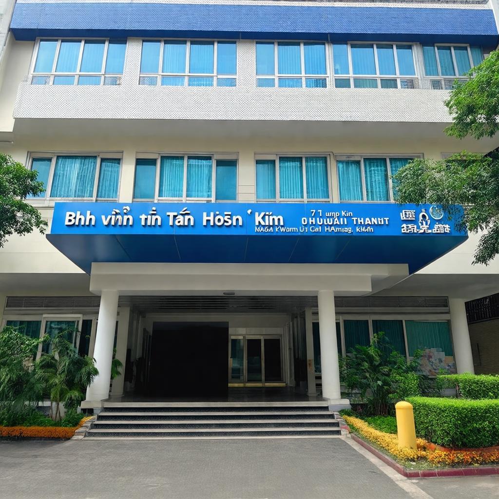 Hình ảnh mặt tiền Bệnh viện Tân Kim Hải Dương tại địa chỉ 71 Nguyễn Chí Thanh