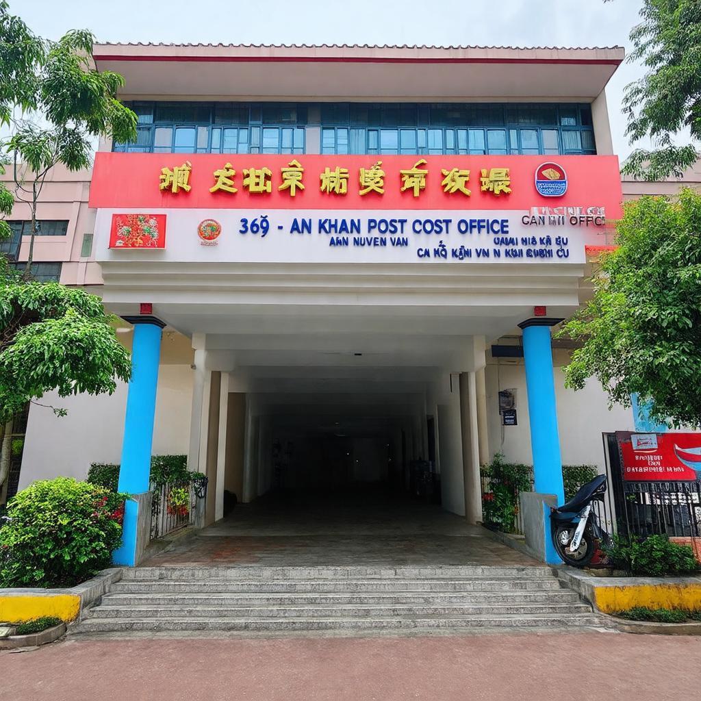 Hình ảnh mặt tiền Bưu Cục An Khánh 369 Nguyễn Văn Cừ Ninh Kiều Cần Thơ giúp nhận diện địa điểm dễ dàng