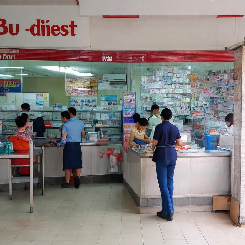 Mặt tiền hoặc bên trong Bưu điện Đống Đa 95 Nguyễn Chí Thanh Hà Nội