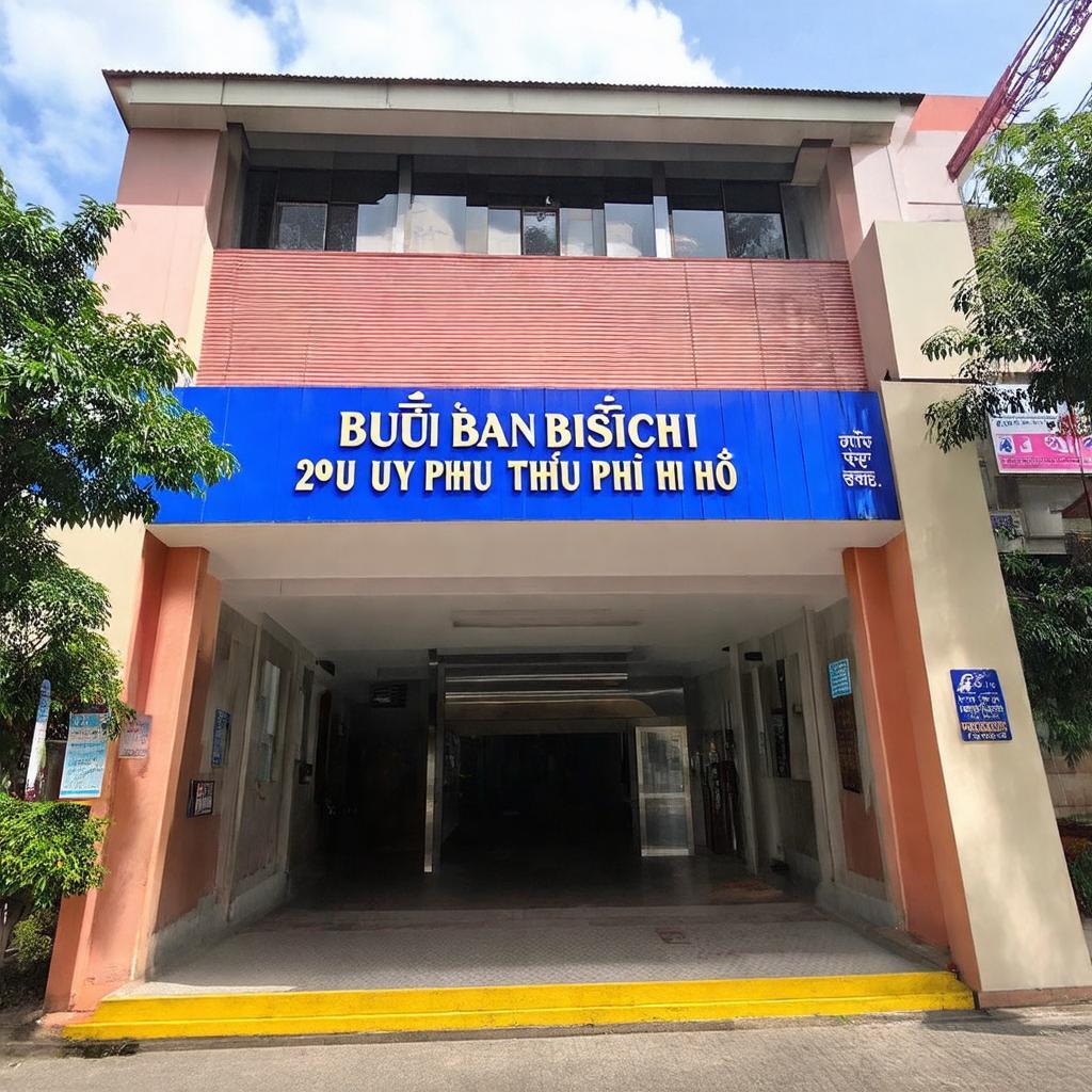 Mặt tiền Bưu điện Phú Thọ Hòa 29 Lũy Bán Bích, Tân Phú, dễ nhận diện