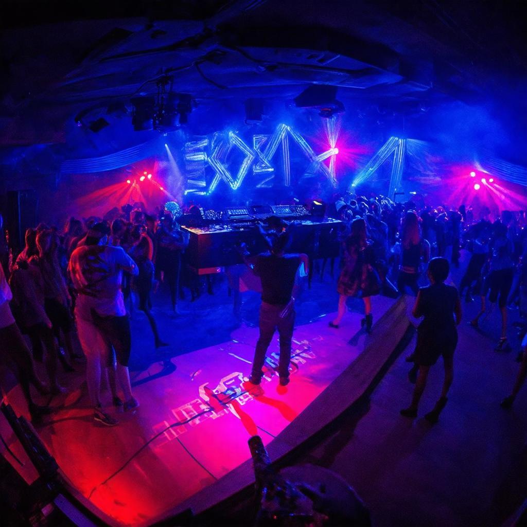 Không gian sôi động với âm nhạc EDM và hệ thống ánh sáng hiện đại tại Buzz Pub Hải Phòng