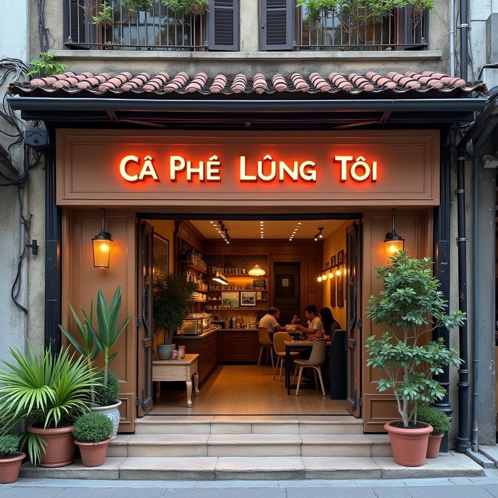 Cà phê Lặng Tôi Phú Thọ Đông Hòa Phú Yên mặt tiền quán và địa chỉ dễ tìm