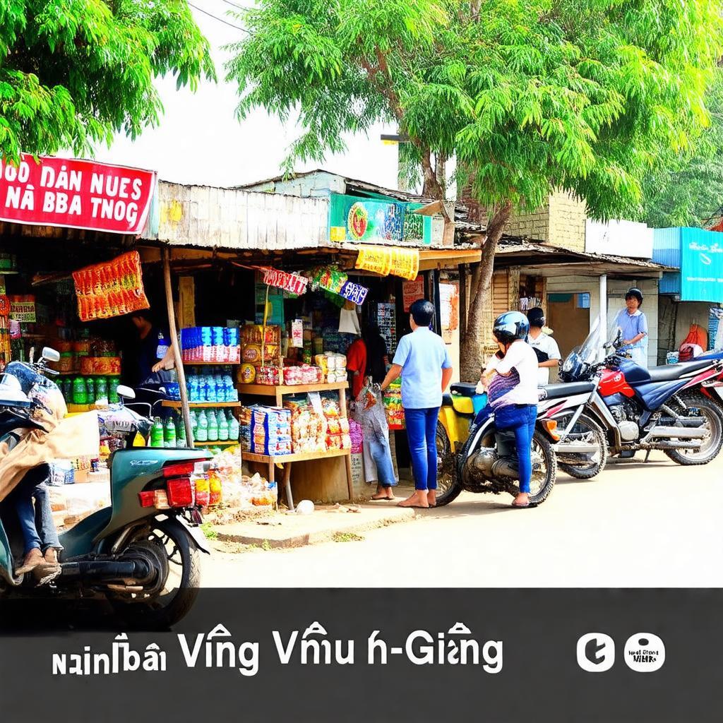 Các hoạt động mua bán nhỏ lẻ và nhịp sống thường ngày diễn ra tại Ngã ba Vĩnh Tường.