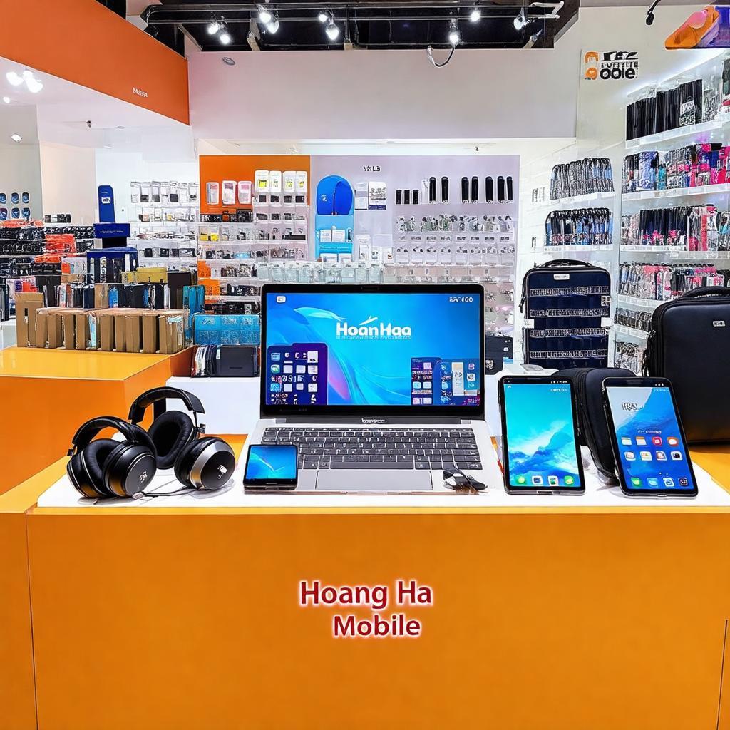 Các sản phẩm điện thoại và phụ kiện công nghệ tại cửa hàng Hoàng Hà Mobile 161 Trần Phú Hà Tĩnh