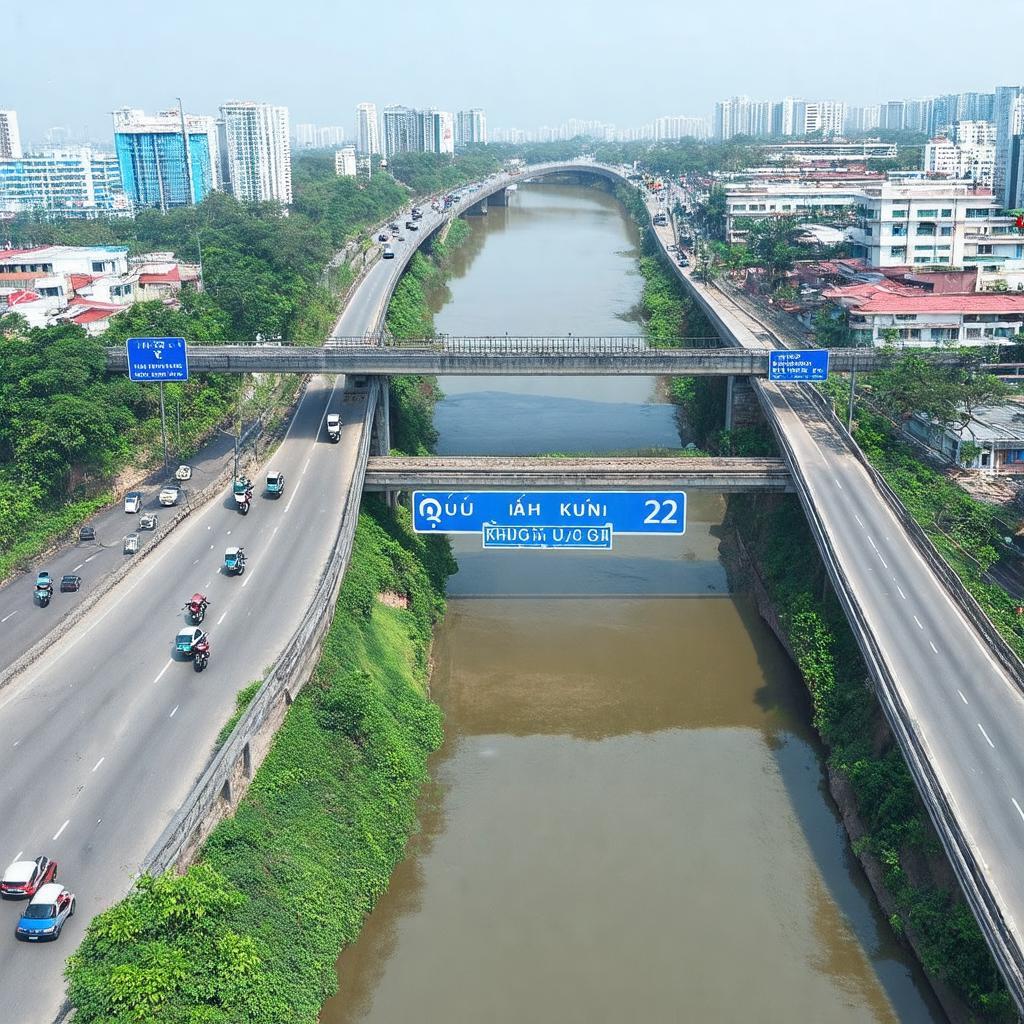 Cau An Ha tren Quoc lo 22, Huyen Hoc Mon, la diem giao thong huyet mach ket noi TP HCM