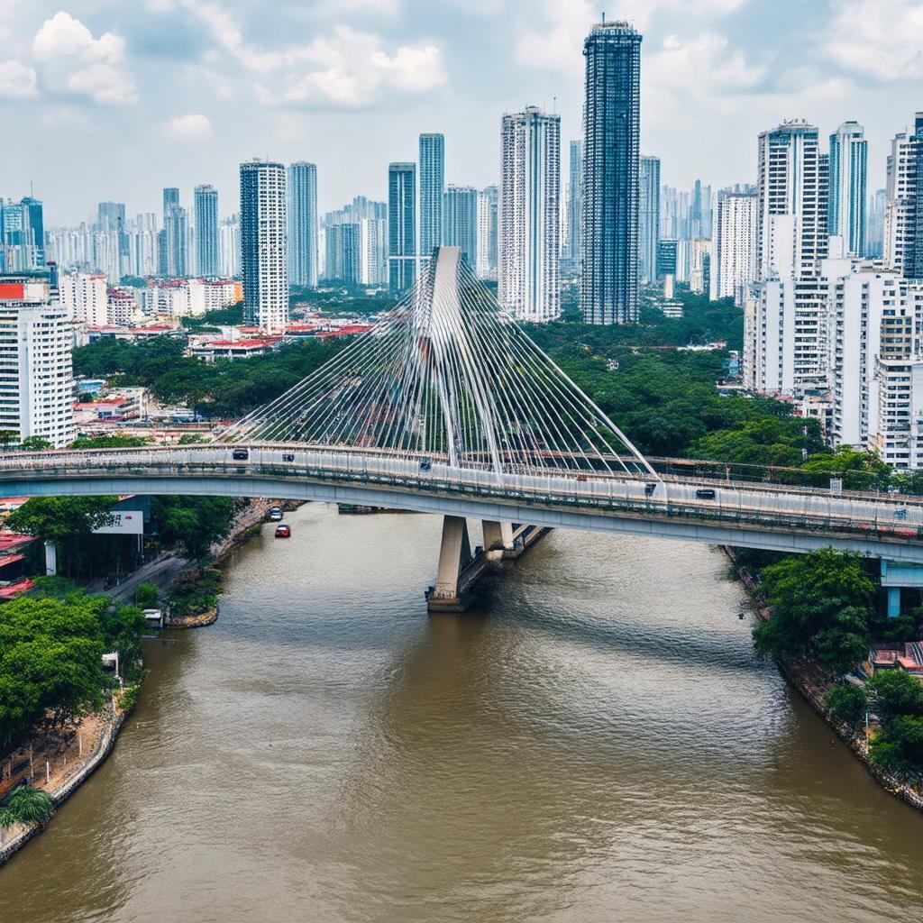 Cau Chu Y noi Quan 8 va Quan 5 tai Thanh pho Ho Chi Minh