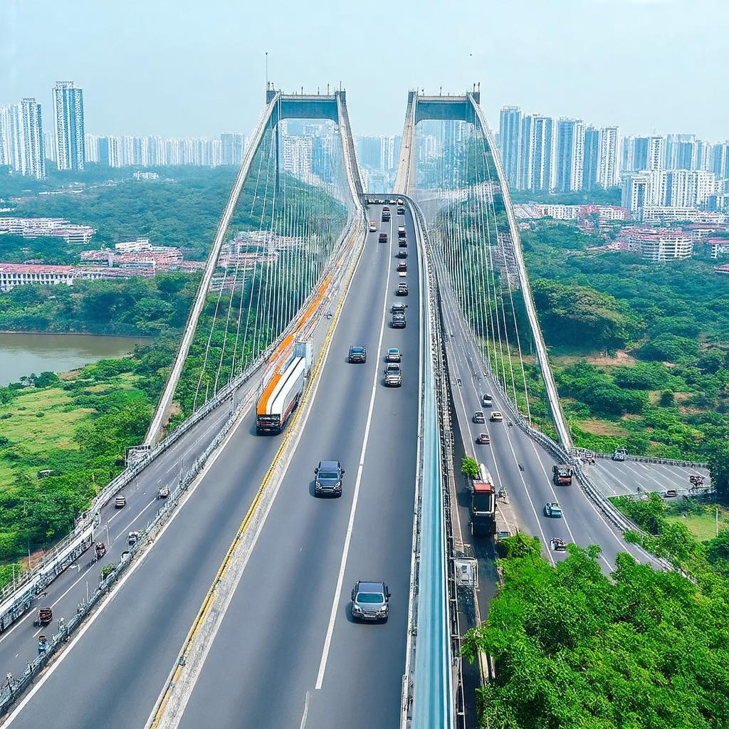 Cầu Đa Phúc Sóc Sơn Hà Nội, biểu tượng kết nối giao thông huyết mạch khu vực.