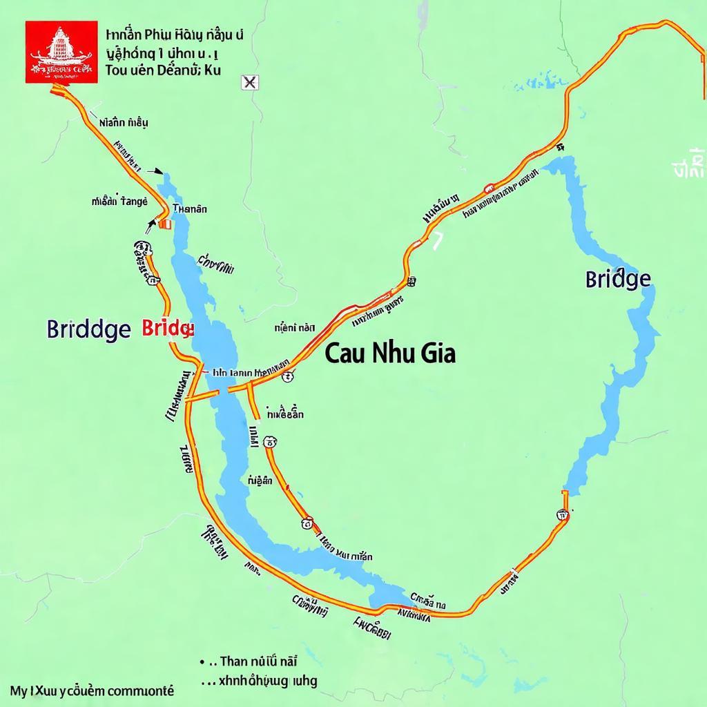 Bản đồ hiển thị vị trí Cầu Nhu Gia tại Thạnh Phú, Mỹ Xuyên, Sóc Trăng giúp người dùng định vị dễ dàng