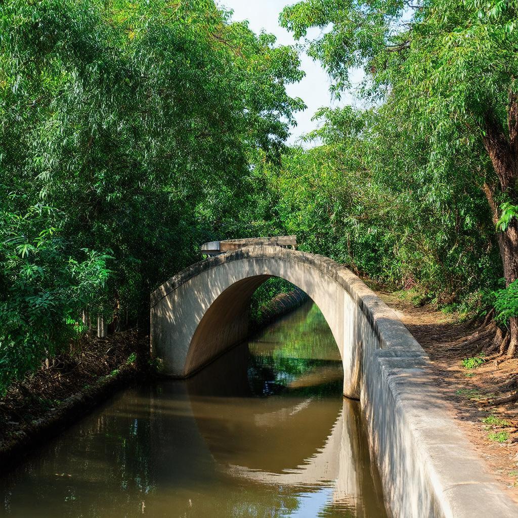 Cầu Trầu Hôi kiên cố bắc qua kênh nhỏ tại xã Nhơn Nghĩa, Phong Điền, Cần Thơ