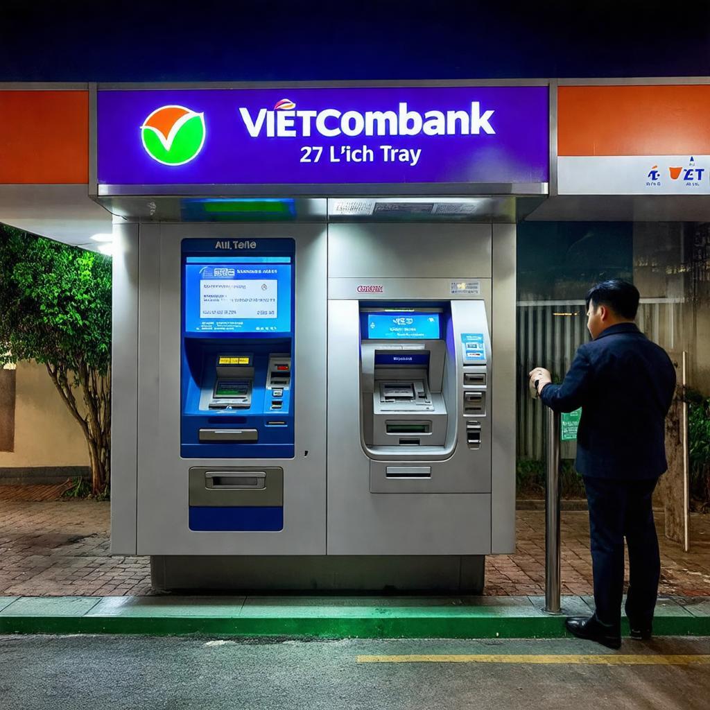 Vị trí cây ATM Vietcombank tại chi nhánh 275 Lạch Tray Hải Phòng hoạt động 24/7
