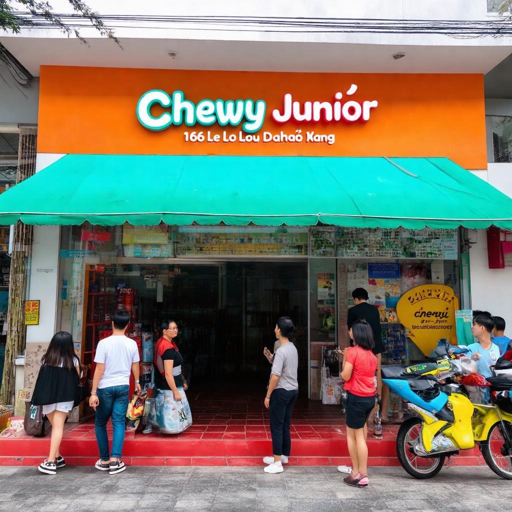 Mặt tiền cửa hàng Chewy Junior Đà Nẵng số 136 Lê Lợi tại quận Hải Châu