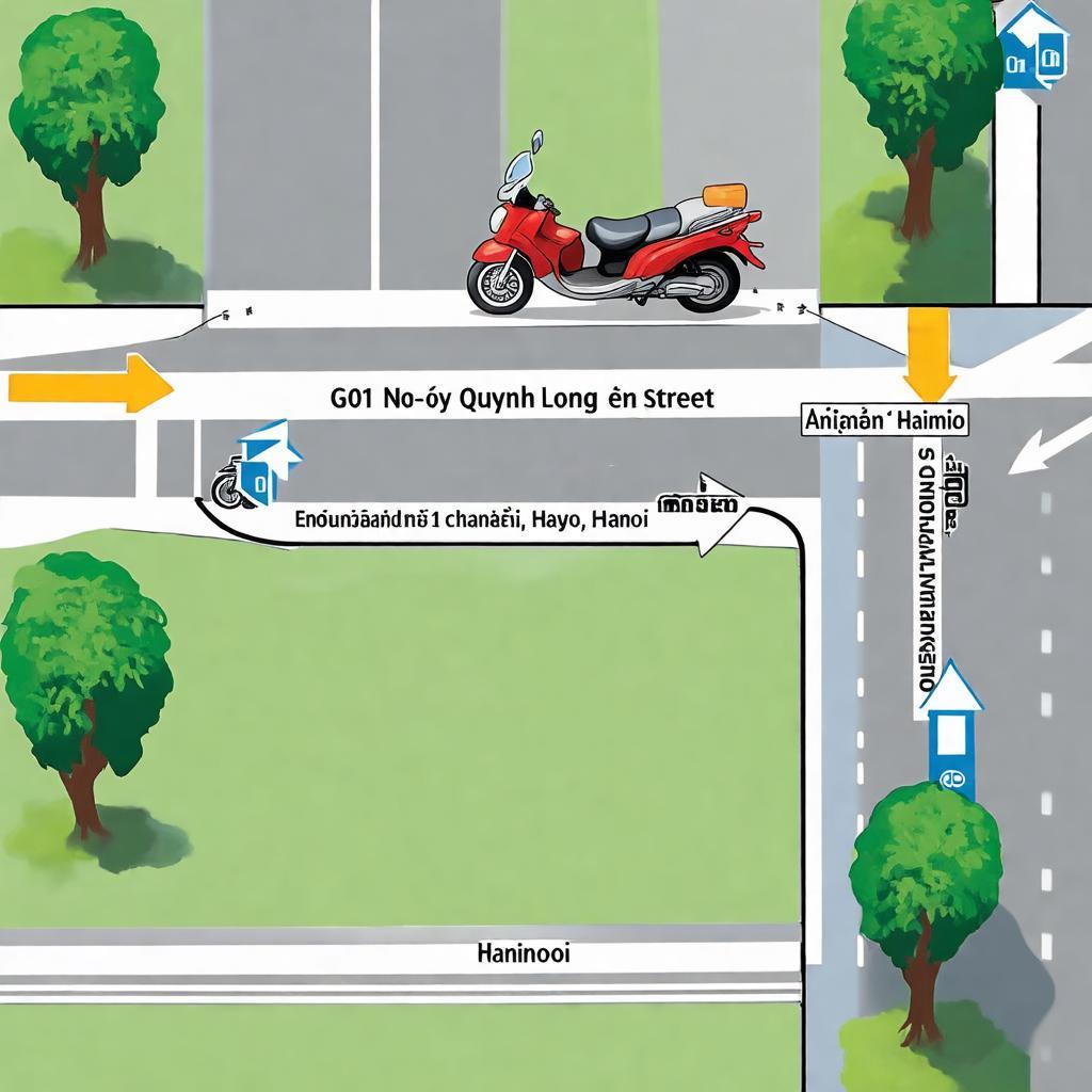 Hướng dẫn chi tiết đường đi tới G01 Ngô Huy Quỳnh Long Biên
