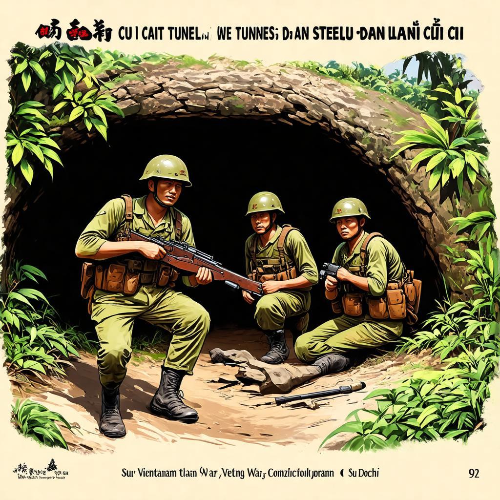 Hinh anh minh hoa cuoc chien tai dia dao Cu Chi gan lien voi lich su Su doan 9.