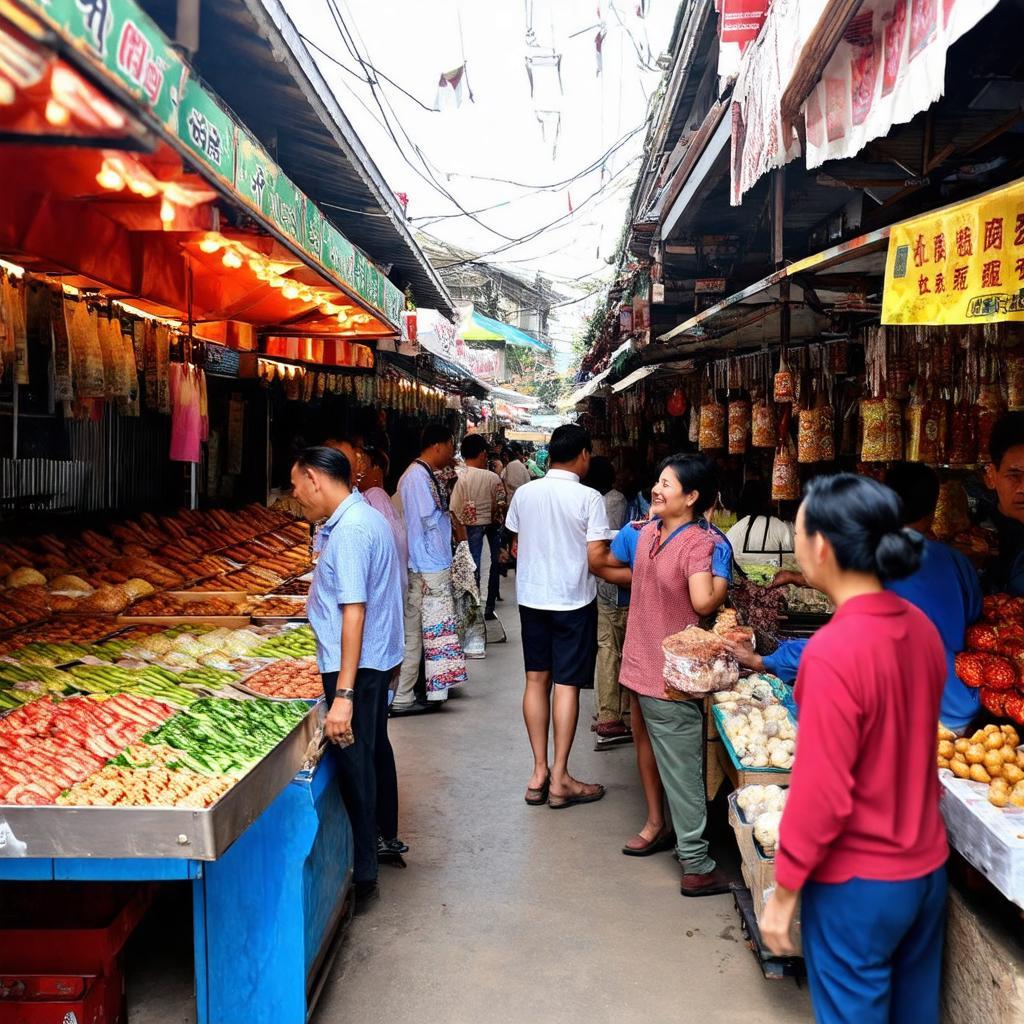 Khong khi nhon nhip, than thien voi nguoi ban hang tai Cho Dak Ly, Buon Ma Thuot