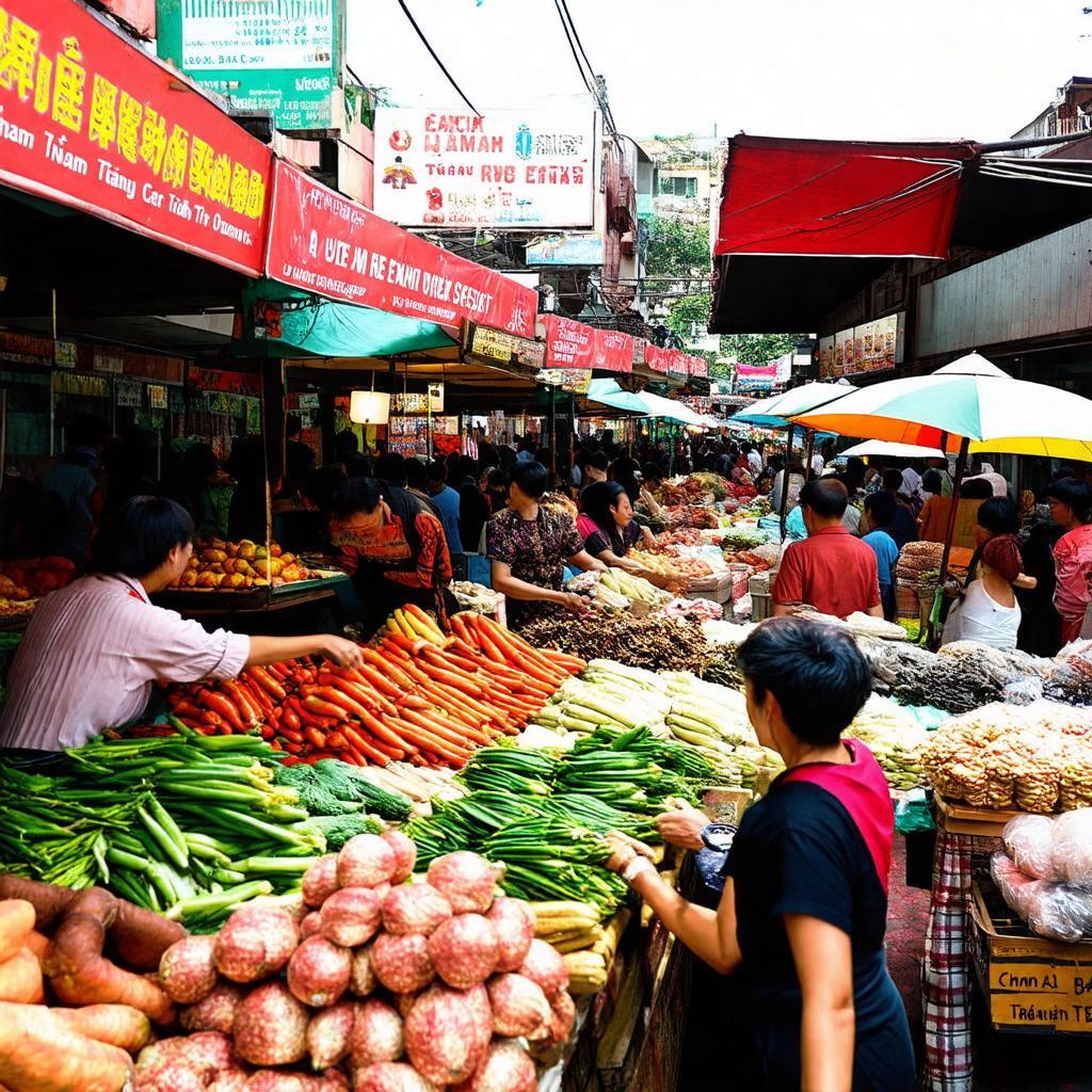 Quang cảnh tấp nập, đa dạng hàng hóa tại Chợ Tam Bình, Thủ Đức