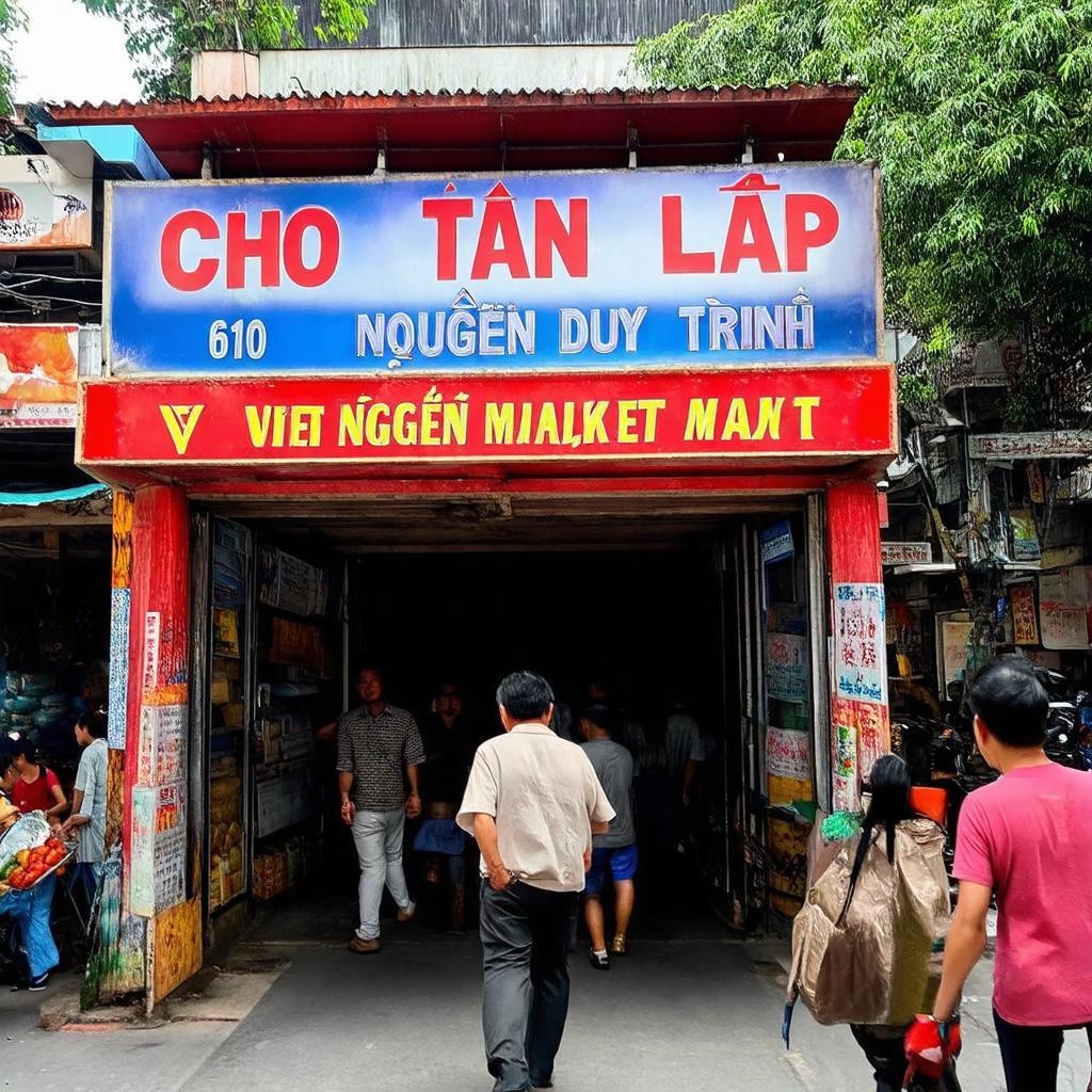 Hinh anh loi vao Chợ Tân Lập 610 Nguyễn Duy Trinh An Phú TP.HCM