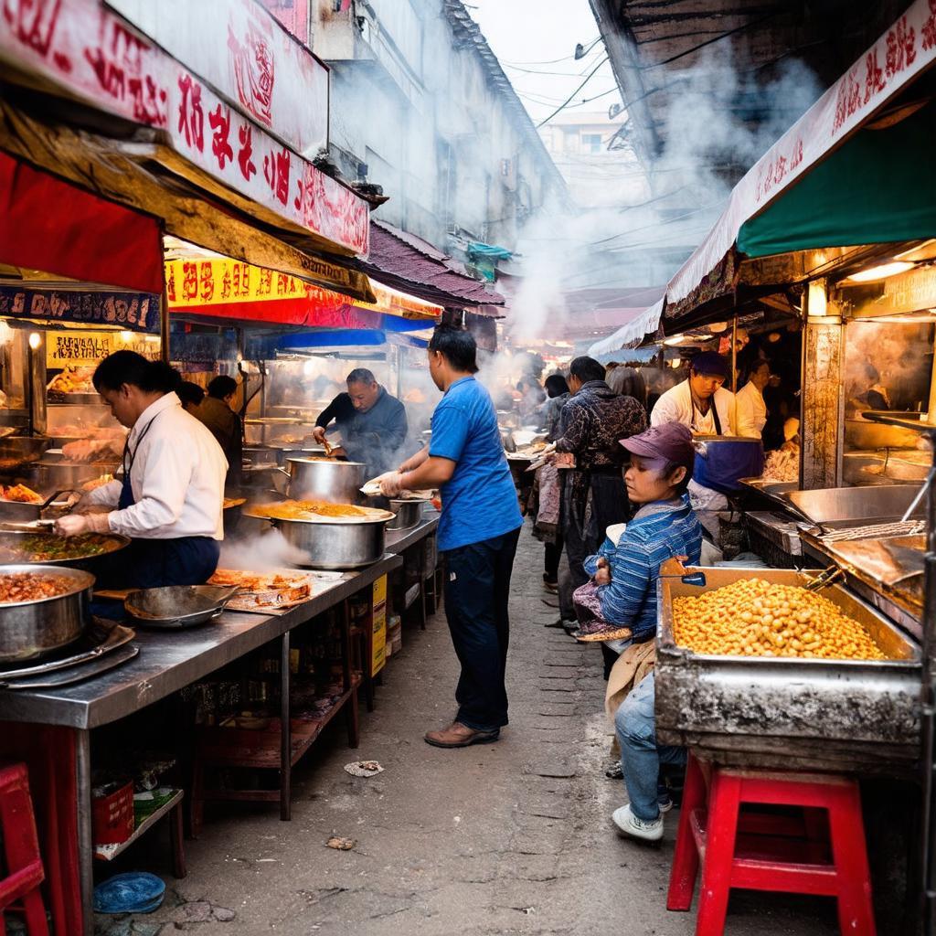Khu ẩm thực đường phố tại Chợ Xuân Thới Thượng Hóc Môn